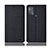 Cloth Case Stands Flip Cover H12P for Motorola Moto G50 Black
