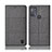 Cloth Case Stands Flip Cover H12P for Motorola Moto G50 Gray