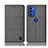 Cloth Case Stands Flip Cover H12P for Motorola Moto G51 5G