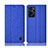 Cloth Case Stands Flip Cover H12P for Oppo A36 Blue