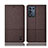 Cloth Case Stands Flip Cover H12P for Oppo K9S 5G Brown
