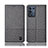 Cloth Case Stands Flip Cover H12P for Oppo K9S 5G Gray