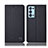 Cloth Case Stands Flip Cover H12P for Oppo Reno6 Pro 5G Black