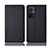 Cloth Case Stands Flip Cover H12P for Oppo Reno7 Lite 5G Black