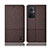Cloth Case Stands Flip Cover H12P for Oppo Reno7 Lite 5G Brown