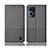 Cloth Case Stands Flip Cover H12P for Oppo Reno7 Pro 5G Gray