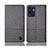 Cloth Case Stands Flip Cover H12P for Oppo Reno7 SE 5G Gray