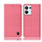 Cloth Case Stands Flip Cover H12P for Oppo Reno8 5G Pink