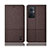 Cloth Case Stands Flip Cover H12P for Oppo Reno8 Lite 5G Brown