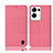 Cloth Case Stands Flip Cover H12P for Oppo Reno8 Pro 5G Pink