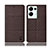 Cloth Case Stands Flip Cover H12P for Oppo Reno8 Pro+ Plus 5G Brown