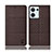 Cloth Case Stands Flip Cover H12P for Oppo Reno9 5G Brown