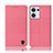 Cloth Case Stands Flip Cover H12P for Oppo Reno9 5G Pink