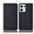 Cloth Case Stands Flip Cover H12P for Oppo Reno9 Pro 5G Black