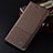 Cloth Case Stands Flip Cover H12P for Samsung Galaxy A21s Brown