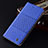 Cloth Case Stands Flip Cover H12P for Samsung Galaxy A51 4G Blue