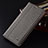 Cloth Case Stands Flip Cover H12P for Samsung Galaxy S23 Ultra 5G Gray