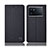 Cloth Case Stands Flip Cover H12P for Vivo iQOO 9 5G Black