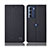 Cloth Case Stands Flip Cover H13P for Motorola Moto Edge S30 5G Black