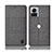 Cloth Case Stands Flip Cover H13P for Motorola Moto Edge X30 Pro 5G Gray