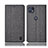 Cloth Case Stands Flip Cover H13P for Motorola Moto G50 5G Gray