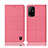 Cloth Case Stands Flip Cover H13P for Oppo F19 Pro+ Plus 5G Pink