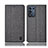 Cloth Case Stands Flip Cover H13P for Oppo K9S 5G Gray