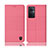 Cloth Case Stands Flip Cover H13P for Oppo Reno7 Lite 5G Pink