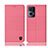 Cloth Case Stands Flip Cover H13P for Oppo Reno7 Pro 5G Pink