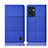 Cloth Case Stands Flip Cover H13P for Oppo Reno7 SE 5G Blue