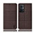 Cloth Case Stands Flip Cover H13P for Oppo Reno7 Z 5G Brown