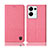 Cloth Case Stands Flip Cover H13P for Oppo Reno8 Pro+ Plus 5G Pink