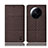 Cloth Case Stands Flip Cover H13P for Xiaomi Mi 12S Ultra 5G Brown