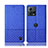 Cloth Case Stands Flip Cover H14P for Motorola Moto Edge 30 Fusion 5G Blue