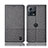 Cloth Case Stands Flip Cover H14P for Motorola Moto Edge 30 Fusion 5G Gray