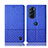 Cloth Case Stands Flip Cover H14P for Motorola Moto Edge X30 5G Blue