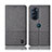 Cloth Case Stands Flip Cover H14P for Motorola Moto Edge X30 5G Gray