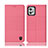 Cloth Case Stands Flip Cover H14P for Motorola Moto G32 Pink