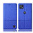 Cloth Case Stands Flip Cover H14P for Motorola Moto G50 5G Blue