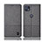 Cloth Case Stands Flip Cover H14P for Motorola Moto G50 5G Gray