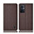 Cloth Case Stands Flip Cover H14P for OnePlus Nord N20 5G Brown