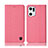 Cloth Case Stands Flip Cover H14P for Oppo Find X5 5G Pink
