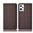 Cloth Case Stands Flip Cover H14P for Oppo K10X 5G Brown