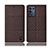 Cloth Case Stands Flip Cover H14P for Oppo K9S 5G Brown