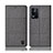 Cloth Case Stands Flip Cover H14P for Oppo K9X 5G Gray