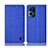 Cloth Case Stands Flip Cover H14P for Oppo Reno7 Pro 5G Blue