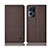 Cloth Case Stands Flip Cover H14P for Oppo Reno7 Pro 5G Brown
