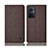 Cloth Case Stands Flip Cover H14P for Oppo Reno7 Z 5G Brown