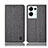 Cloth Case Stands Flip Cover H14P for Oppo Reno8 Pro 5G Gray