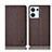 Cloth Case Stands Flip Cover H14P for Oppo Reno9 5G Brown